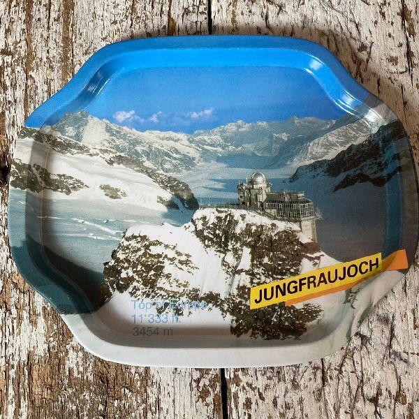 スイス ヴィンテージ*ユングフラウヨッホ*3454m 鉄道 駅 コイン トレイ VINTAGE ≫スイス ヴィンテージ*Jungfraujoch ユングフラウ