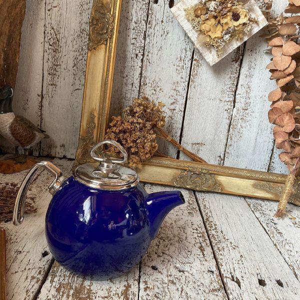 ≫完売*Germany ドイツ製*PRINZ プリンツ*ホーロー ケトル 1.5L*IH