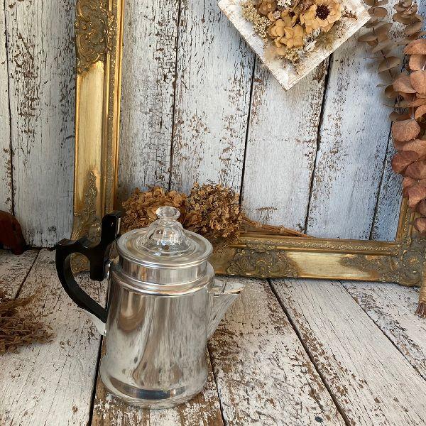 70-80s ヴィンテージ*山田製作所*アルミ ポット パーコレーター 5人用