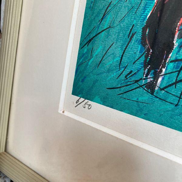 ≫真作保証*森岡完介 Kansuke MORIOKA 作*直筆サイン入り 大版 シルク