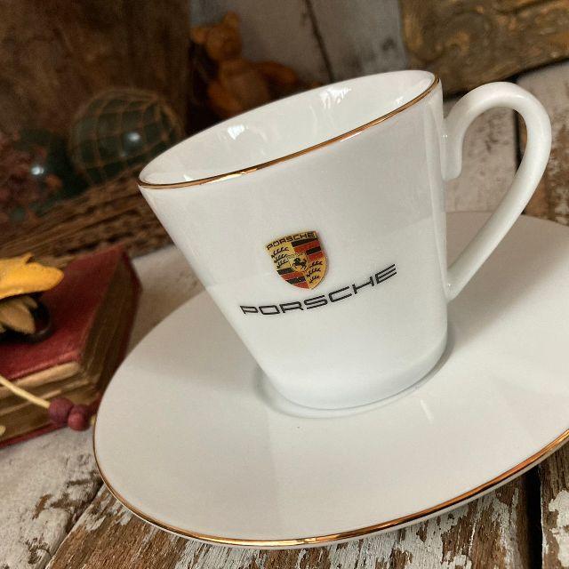未使用*PORSCHE ポルシェ*ノベルティ非売品*美濃焼 ペア カップ 