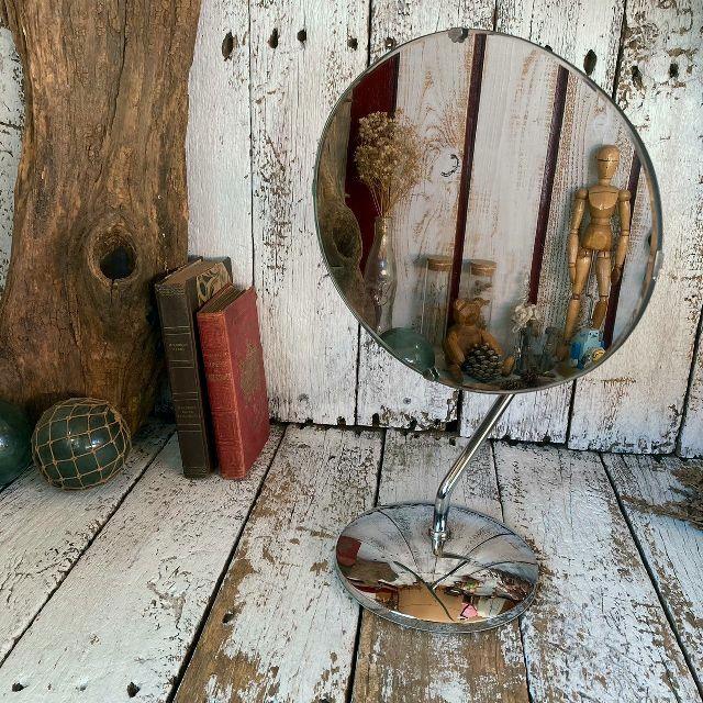 ヴィンテージ ミニマル 縦 横 角度 マルチ スタンド ミラー 置き 鏡 VINTAGE ヴィンテージ ミニマル 縦 横 角度 マルチ スタンド