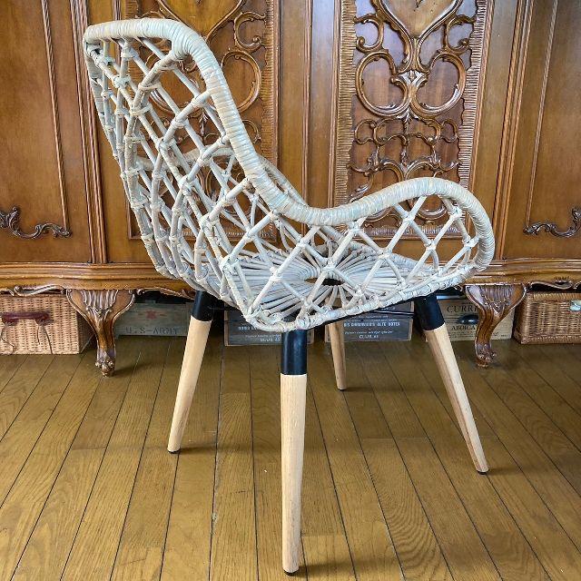 古家具ナチュラル天然素材◾️籐ラタンフレーム ラタンチェア 椅子 アームチェア A 楽天市場】ラタンチェア おしゃれ ラウンドチェア 籐 天然素材