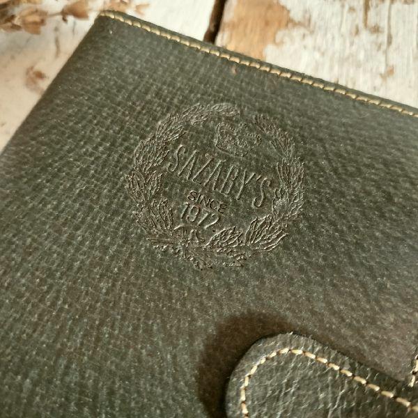 牛革✨SAZABY✨刺繍入りで素敵な手帳❋サザビー未使用6穴レフィール付 サザビー SAZABY 本革 システム手帳（15×10 5×3㎝KRAUSE 6穴 内径1 3