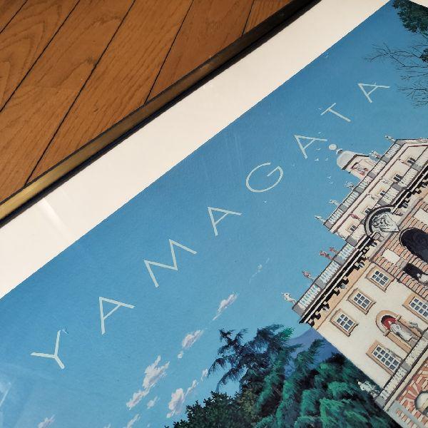 90s ヴィンテージ HIRO YAMAGATA ヒロ ヤマガタ 大判 額装 アート