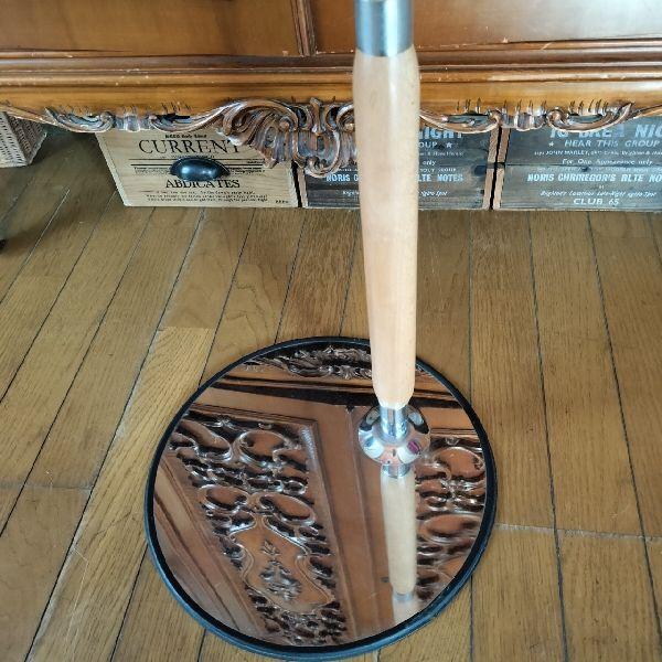 ヴィンテージ メタル 木 スラントハンガー 斜め掛け 傾斜 ハンガー