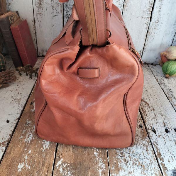ルナボルサ　ボストンバッグ　ヴィンテージバッグ　Luna Borsa レザー VINTAGE イタリア ヴィンテージ LUNABORSA ルナボルサ 本革 レザー