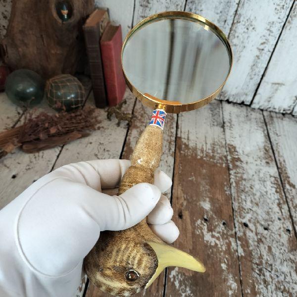 イギリス 70-80s ヴィンテージ 未使用 ダック ヘッド ルーペ 拡大鏡