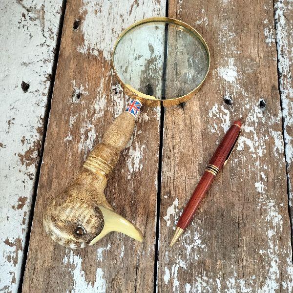 イギリス 70-80s ヴィンテージ 未使用 ダック ヘッド ルーペ 拡大鏡