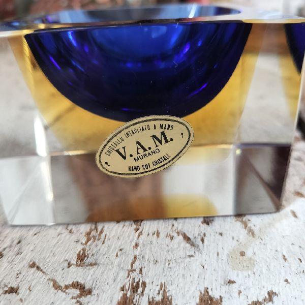 VINTAGE イタリア 60-70s ヴィンテージ V.A.M. MURANO ムラーノ ガラス