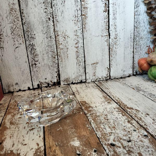 ヴィンテージ 未使用 HOYA ホヤ クリスタル ミニマル アッシュトレイ