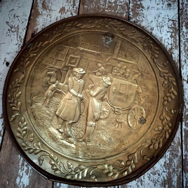 イギリス ヴィンテージ オーナメント 壁掛け 真鍮 アンティーク VINTAGE イギリス ヴィンテージ オーナメント 壁掛け 真鍮 レリーフ