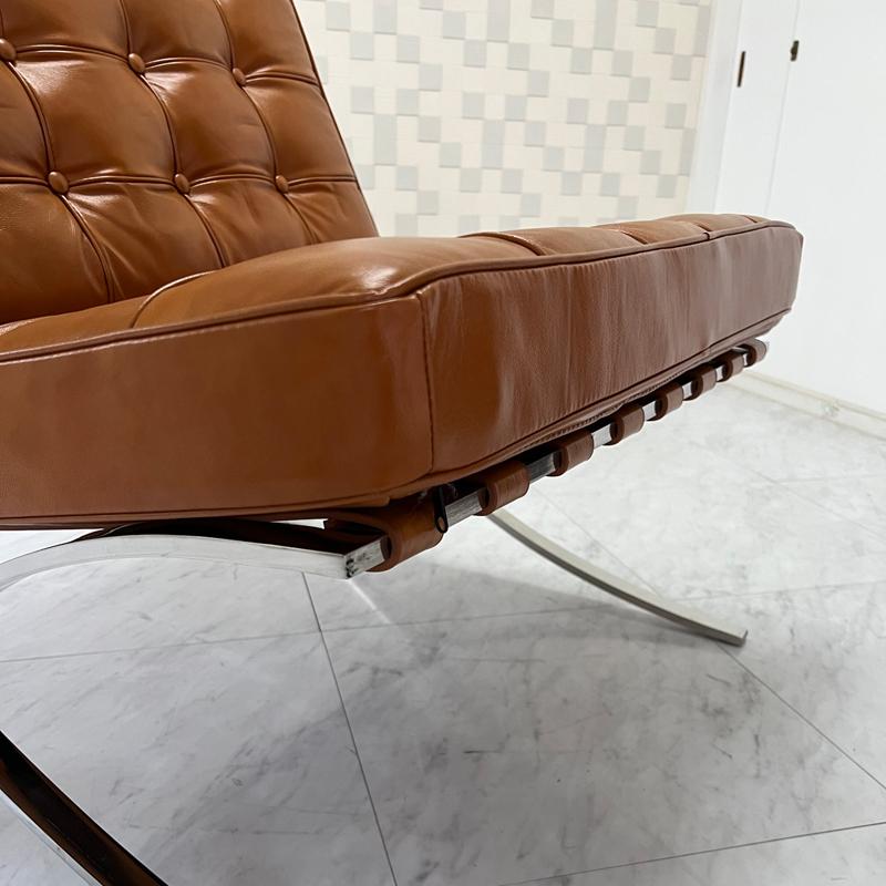 バルセロナチェア ミースファンデルローエ 総本革イタリアンレザー仕様  