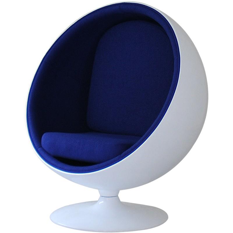 ボールチェア エーロ・アールニオ ホワイト×ブルー ballchair ソファ ソファー sofa パーソナルチェア 椅子 いす インテリア オブジェ｜treasure-com｜02