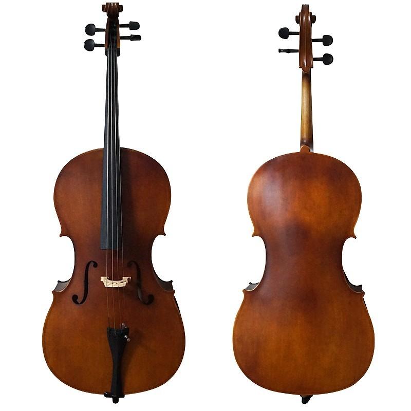 チェロ 初心者入門5点セット 本体 弓 松脂 駒 ケース cello 入門用 インテリア オブジェにも |  | 01