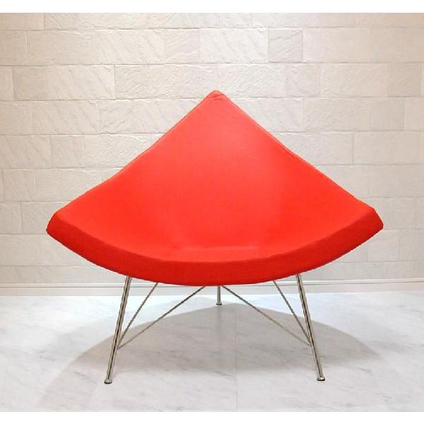 ココナッツチェア  ジョージ・ネルソンによるデザイン 色ホワイト×レッド George Nelson  デザイナーズ家具 | George Nelson | 01