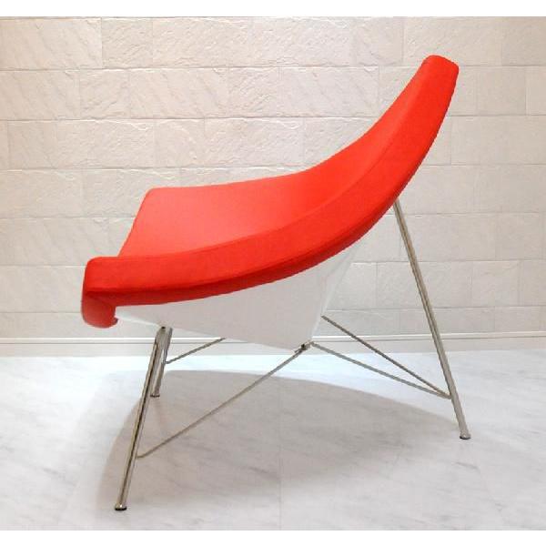 ココナッツチェア  ジョージ・ネルソンによるデザイン 色ホワイト×レッド George Nelson  デザイナーズ家具 | George Nelson | 03