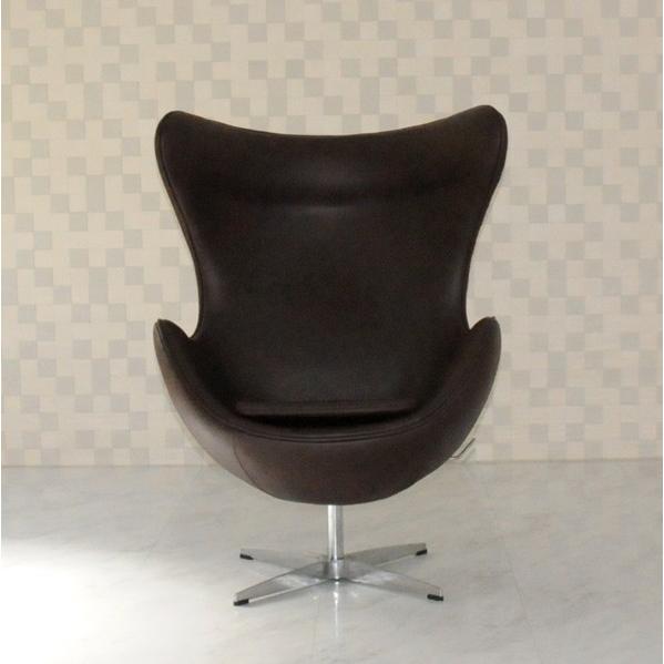 ARNE JACOBSEN（アルネ ヤコブセン） エッグチェア レザー ダーク