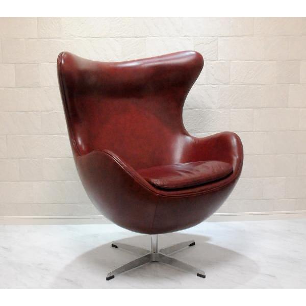 ARNE JACOBSEN（アルネ ヤコブセン） エッグチェア レザー仕様 ワイン