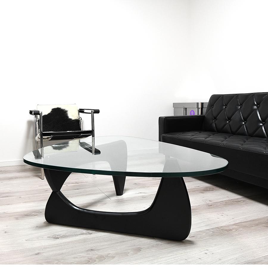 イサムノグチ　コーヒーテーブル　ブラック イサム・ノグチ イサムノグチ/コーヒーテーブル/強化ガラス19mm