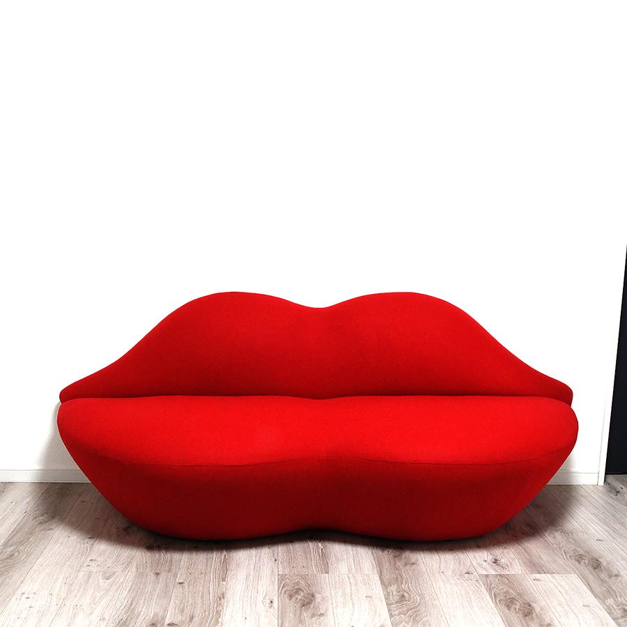 キスソファ 2人掛け 色レッド STUDIO65によるデザイン 2人用 2P 