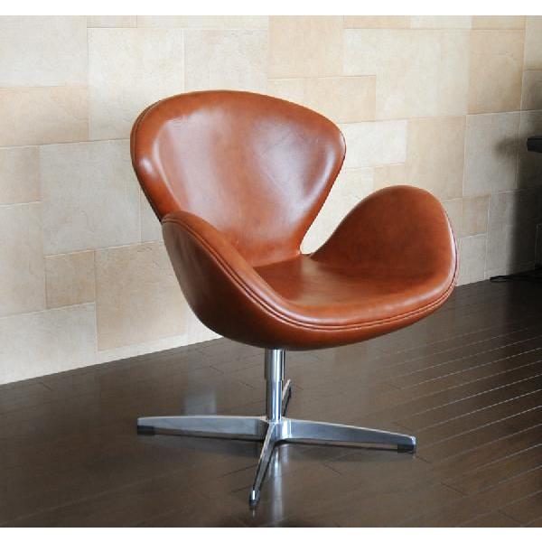 ARNE JACOBSEN スワンチェア レザー仕様 カラー・ブラウン