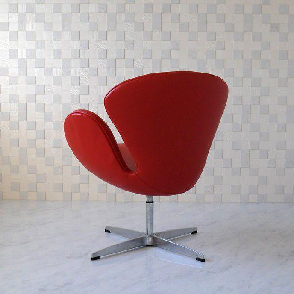 ARNE JACOBSEN（アルネ ヤコブセン） スワンチェア 本革 レッド
