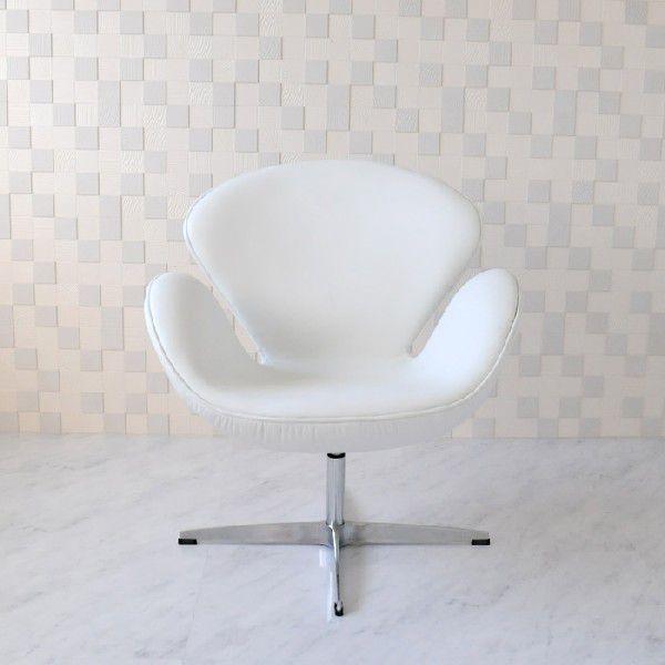 ARNE JACOBSEN（アルネ ヤコブセン） スワンチェア 本革 ホワイト