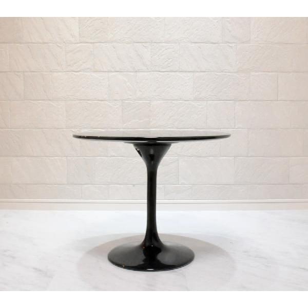 エーロ・サーリネン チューリップテーブル 直径60cm ブラック