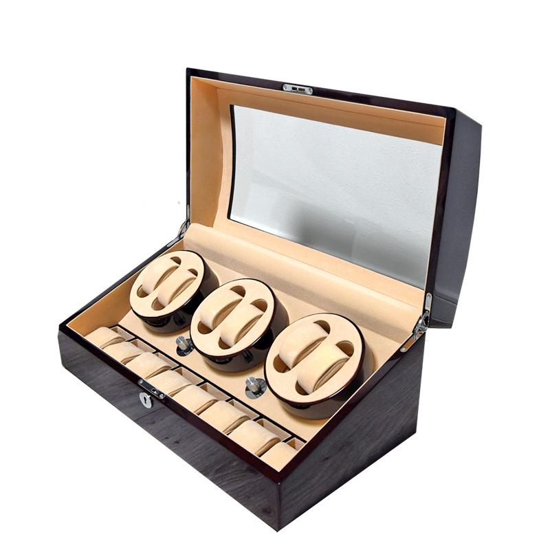 ワインディングマシーン 6本巻　8本収納 日本製モーター搭載 4モード ウォッチケース 収納ケース コレクションケース ウォッチワインダー | 