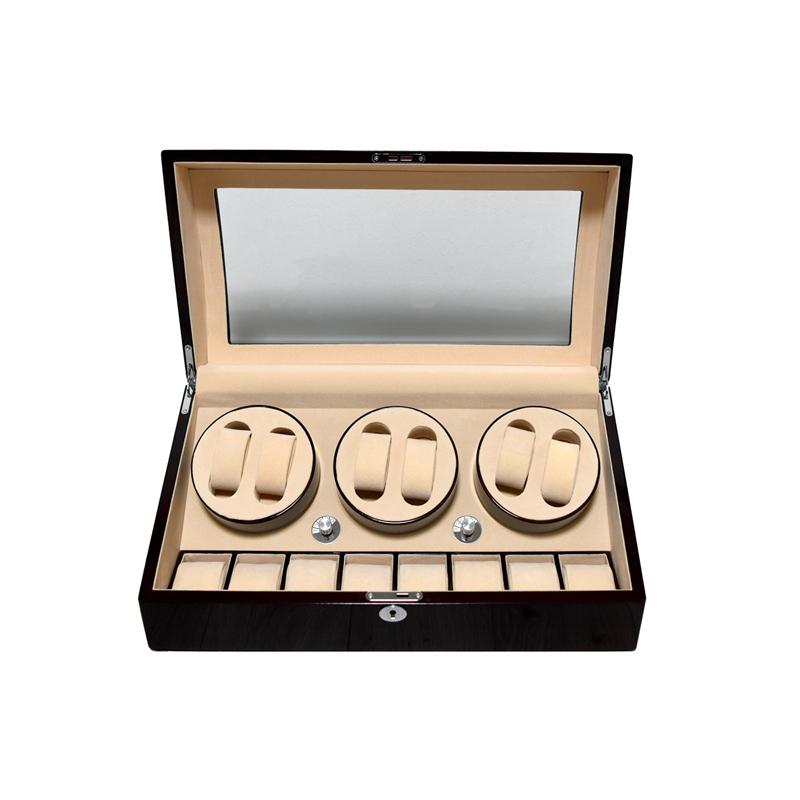 ワインディングマシーン 6本巻　8本収納 日本製モーター搭載 4モード ウォッチケース 収納ケース コレクションケース ウォッチワインダー |  | 01