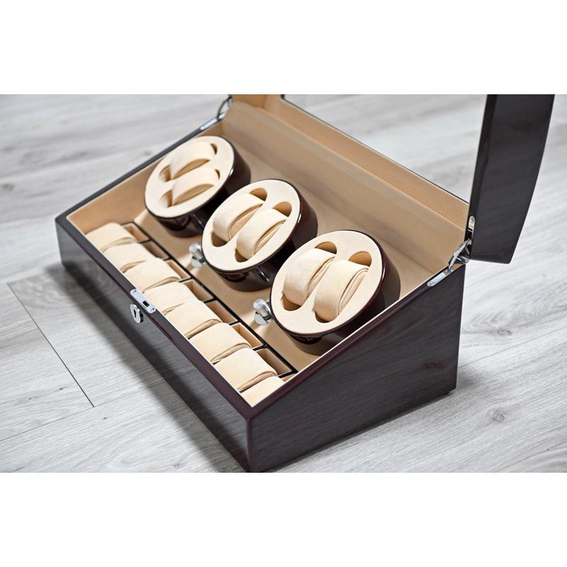 ワインディングマシーン 6本巻　8本収納 日本製モーター搭載 4モード ウォッチケース 収納ケース コレクションケース ウォッチワインダー |  | 04