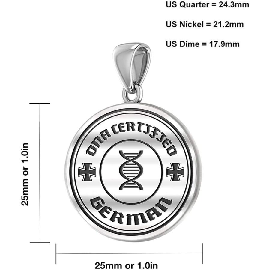 テレビで話題 Gems And Jewels Us 全国送料無料 Gems And Jewels Us Ladies German Certified Dna 1in Silver Sterling 925 レディースアクセサリー