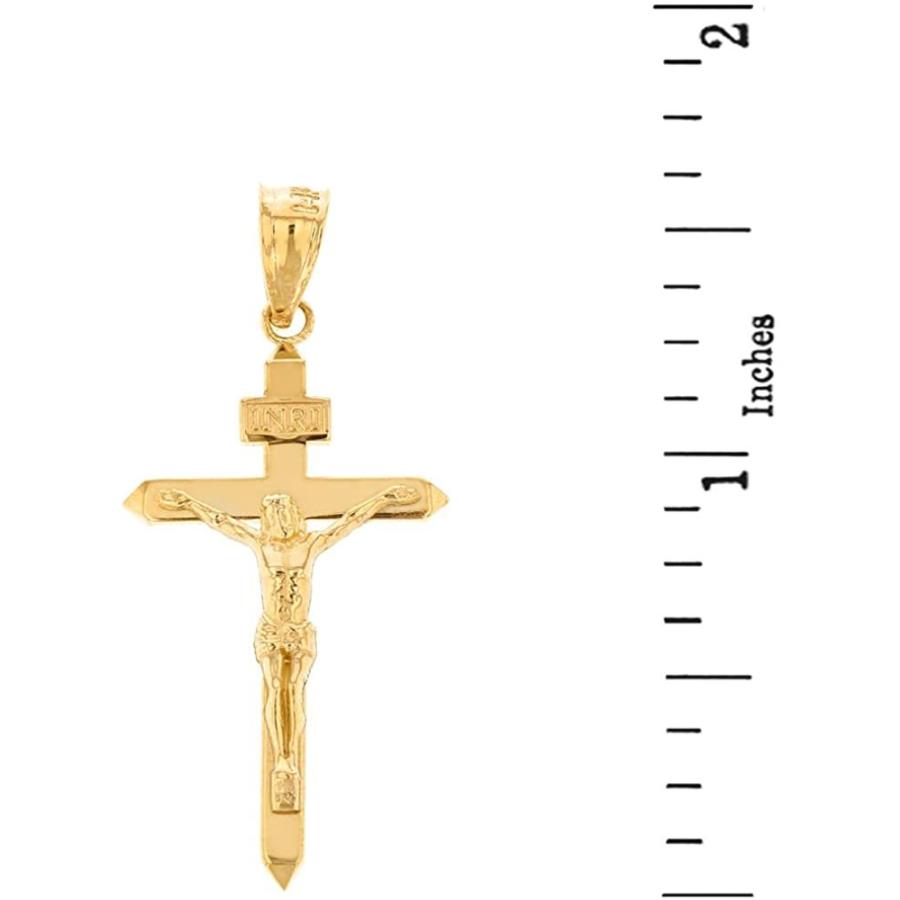 Solid 14k Pen Crucifix Cross Inri On Christ Jesus Catholic Gold Yellow その他レディースアクセサリー 気質アップ Www Annuaire Pertinent Com