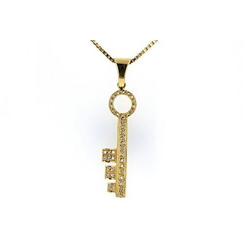 Key Pendant, Diamond Pendant, Yellow Gold Diamond Key Pendant｜treasure-hunter｜02