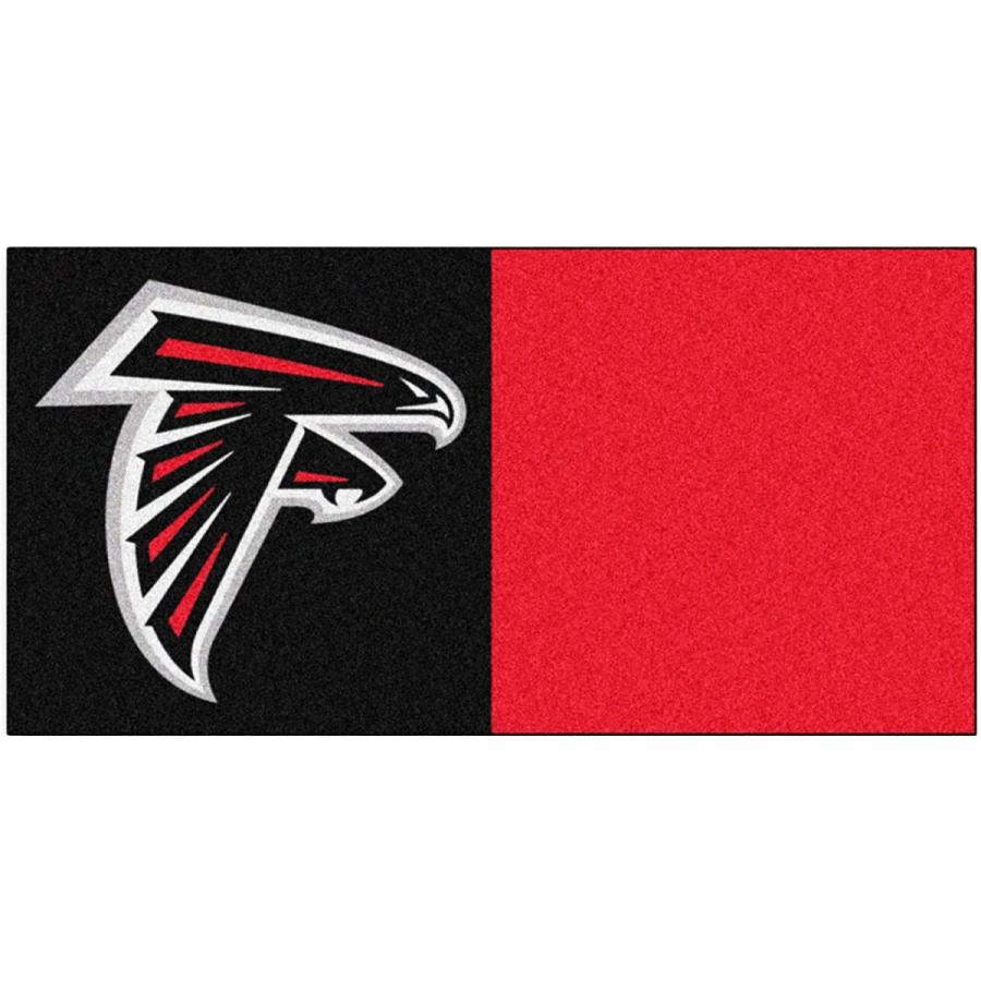 FANMATS NFL Atlanta Falcons Nylon Face Team Carpet Tiles