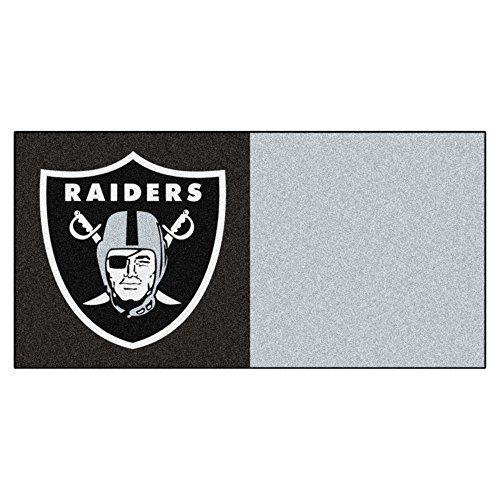 超人気 Fanmats 8571 Nfl Las Vegas Raiders Team Carpet Tiles Team Color 輝く高品質な Zoetalentsolutions Com
