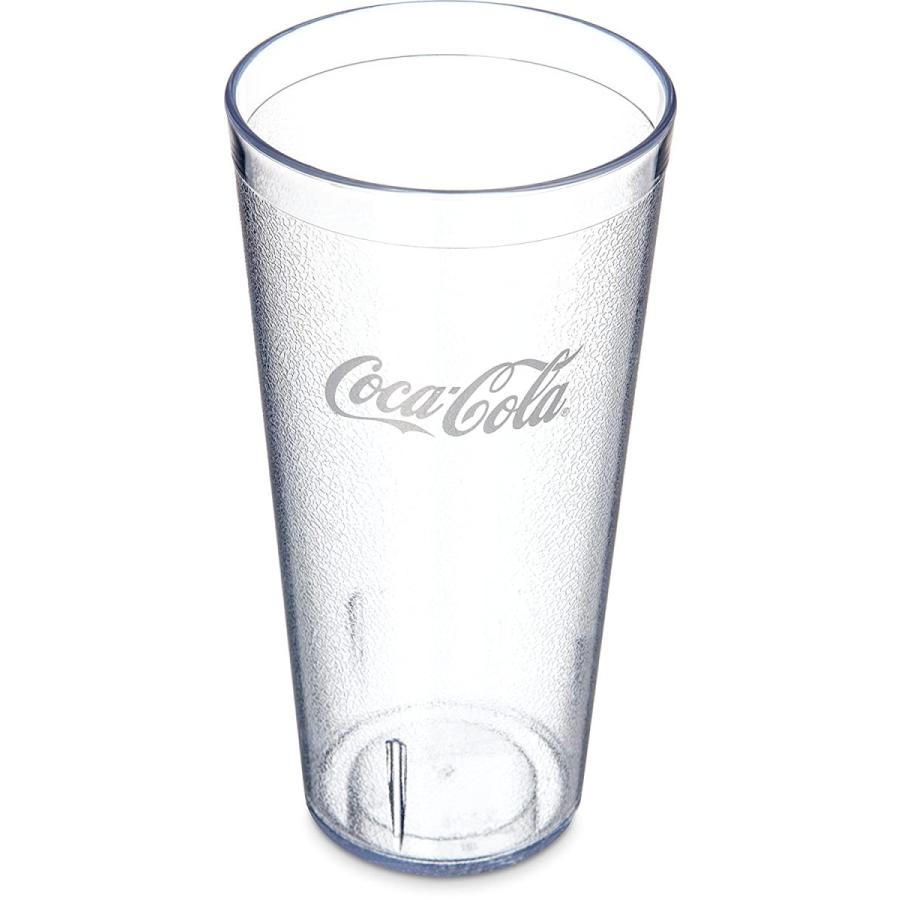 注文割引 Carlisle 52243550G Coca-Cola Stackable Tumbler, 24 oz, Clear, Plastic その他食器、カトラリー