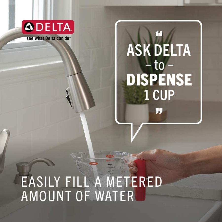 Delta Faucet Leland VoiceIQ Single-Handle Touch Kitchen Sink Faucet wi  【破格値下げ】