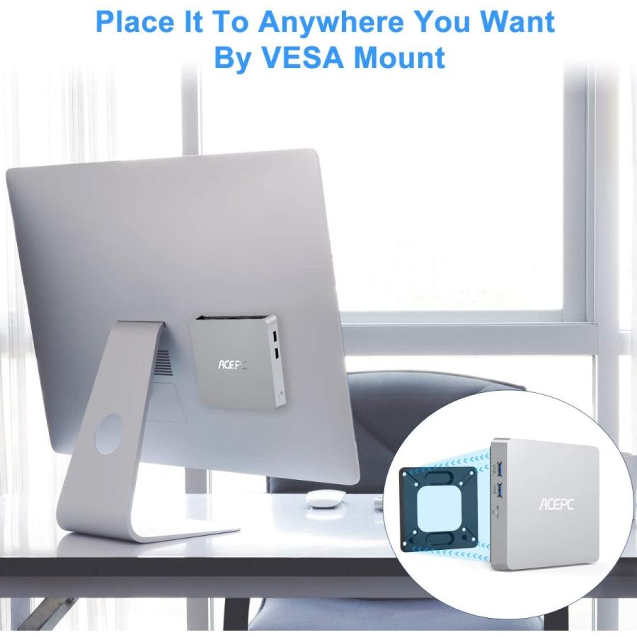 日本産】 Mini PC， Windows 10 Pro Fanless Mini Computer Intel Atom 