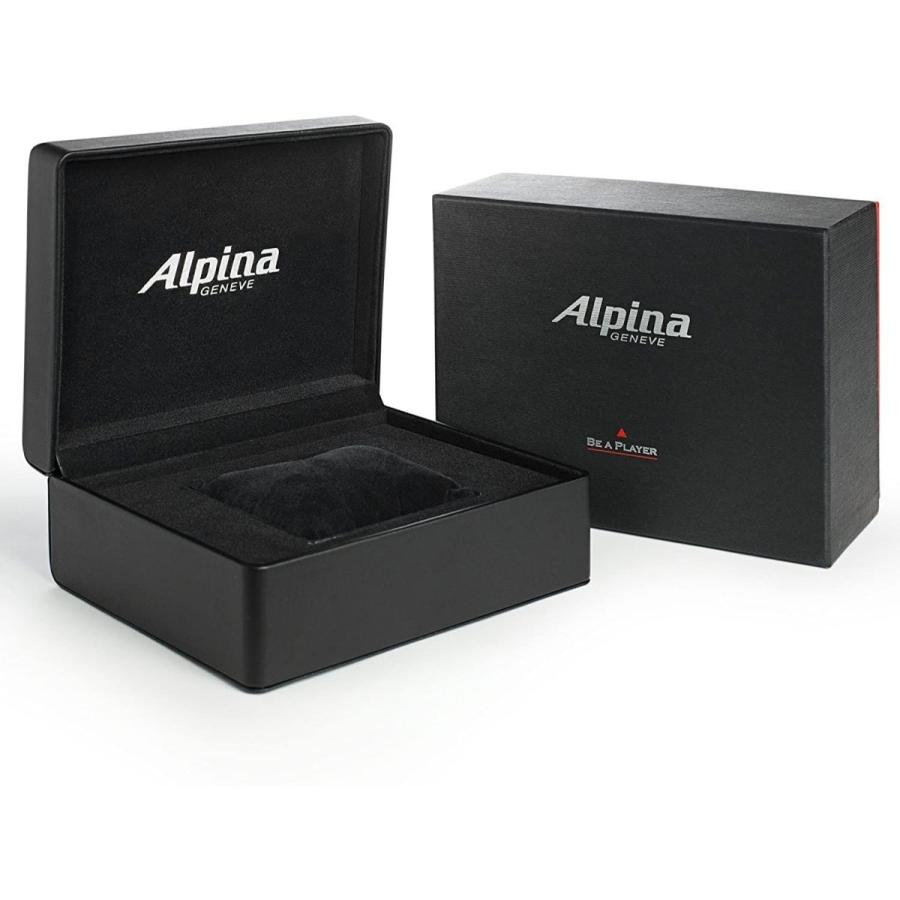 【期間限定特価】 Strap Leather Dial Silver Alpiner Alpina Men's AL-550SRN5AQ6 Watch 腕時計
