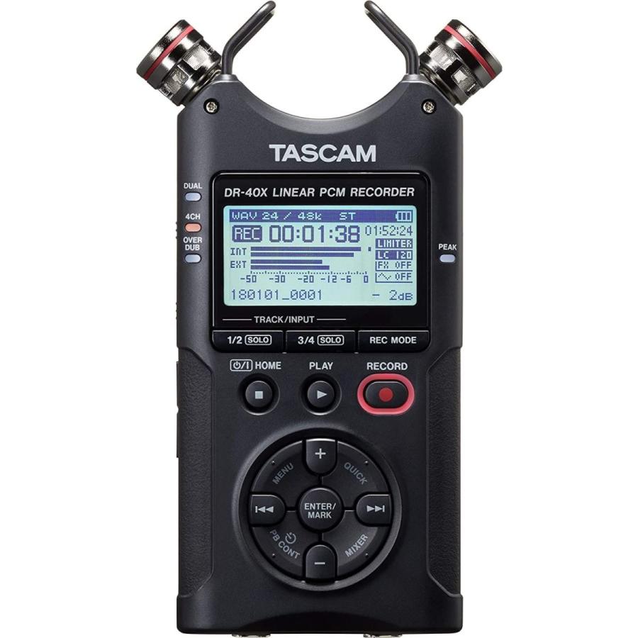 好評 Tascam Dr 40x Four Track Digital Audio Recorder And Usb Audio Interfac 新しい到着 Meliore Ca