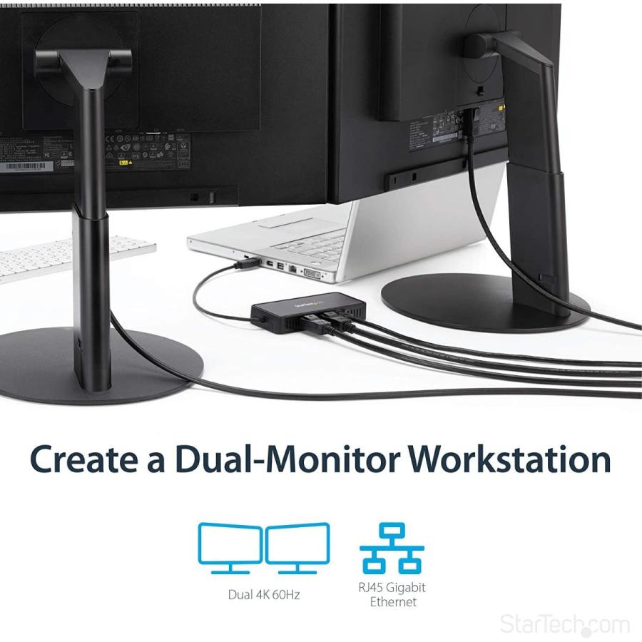 ＼半額SALE／ Dual - Dock Mini 3.0 USB StarTech.com Monitor wi Station Docking USB-A その他周辺機器