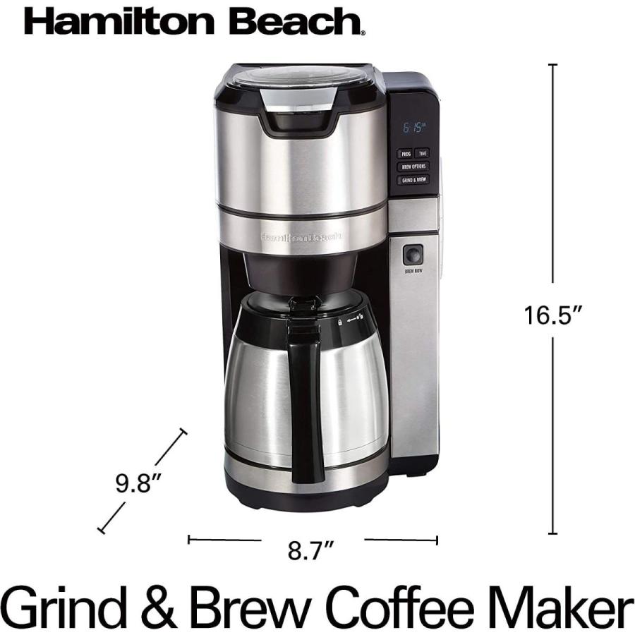 【2021春夏新作】 Hamilton Beach Be Auto-Rinsing Built-In with Maker Coffee Programmable ジューサー、ミキサー、フードプロセッサー
