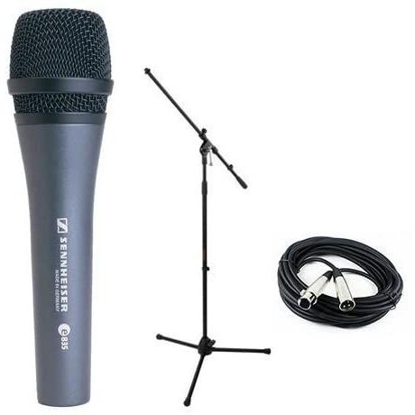 Sennheiser E835 Dynamic Handheld Vocal 【着後レビューで Mic Cable Performa with Stand amp; 上品な