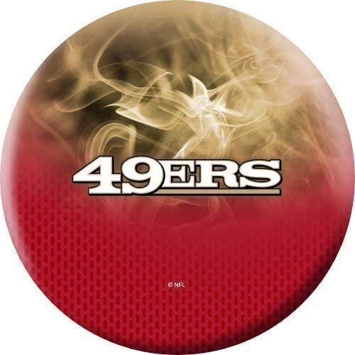 NFL San 88%OFF Francisco 49ers On プレゼント Ball Fire Undrilled Bowling