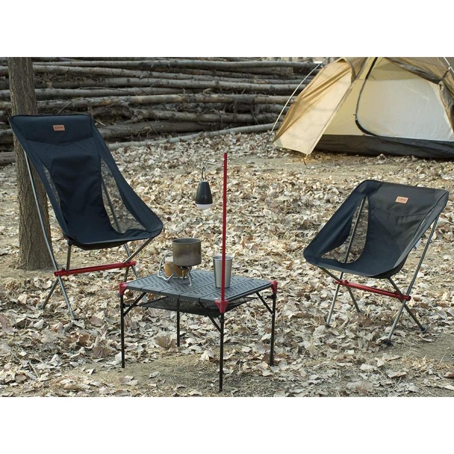 Navy iClimb Ultralight Low Beach Concert Camping Folding Chair with Handle and Shoulder Strap 