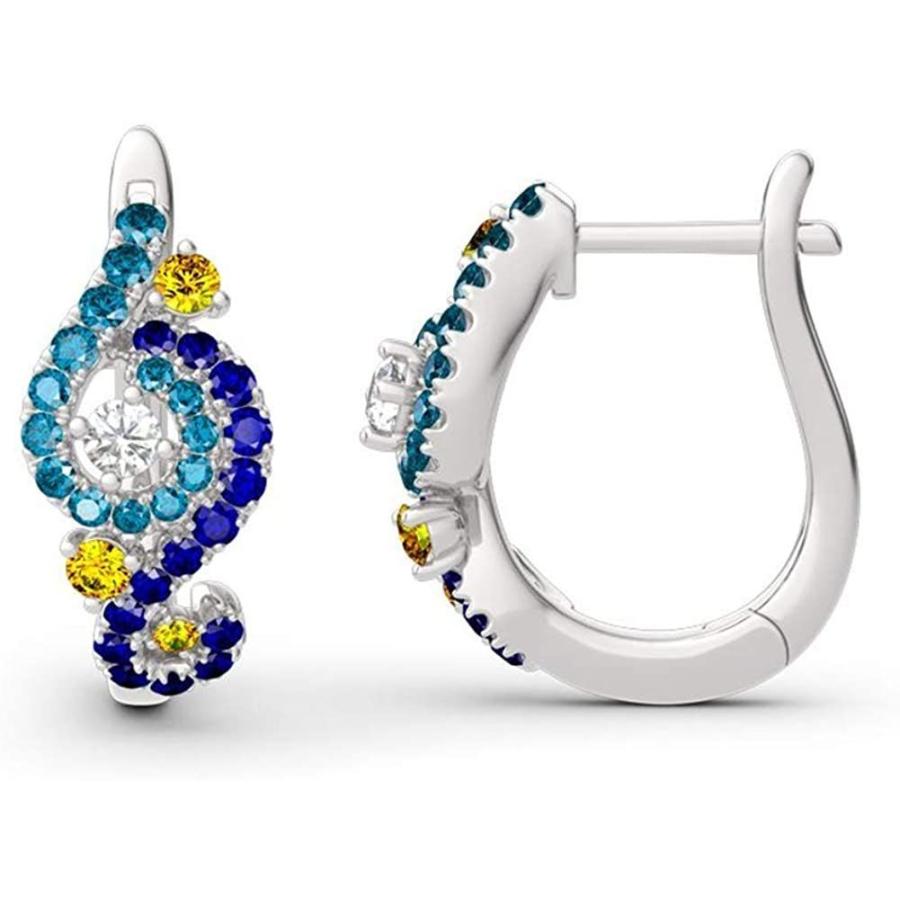 【2022?新作】 Earrings Hoop Small Silver Sterling 925 Jeulia Round Diamond White Cut その他レディースアクセサリー 【2022?新作】 Earrings Hoop Small Silver Sterling 925 Jeulia Round Diamond White Cut その他レディースアクセサリー