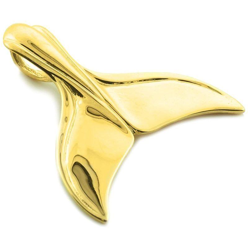 ファッションアイテムを 10k Gold Whale Tail Pendant 割引セット -pt.kobby.co.ke