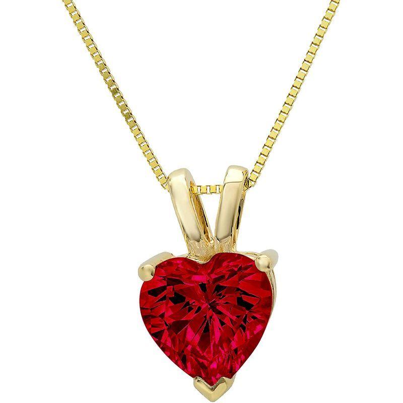 【売れ筋】 Brilliant 1.95ct Heart Re Deep Crimson Natural jewelry Fine unique Cut その他レディースアクセサリー